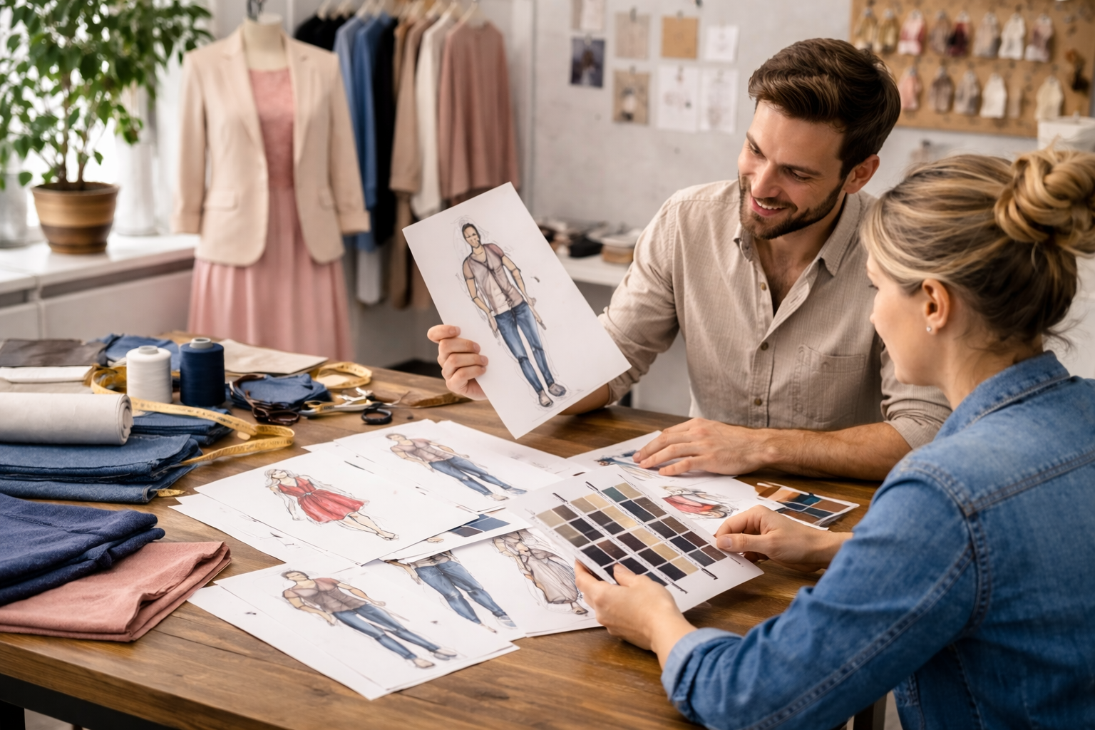 نقش طراحی در جذابیت پوشاک زنانه و مردانه