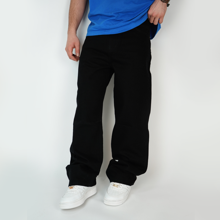 شلوار جین مردانه بگ استایل  بدون زاپ - کد 1020101