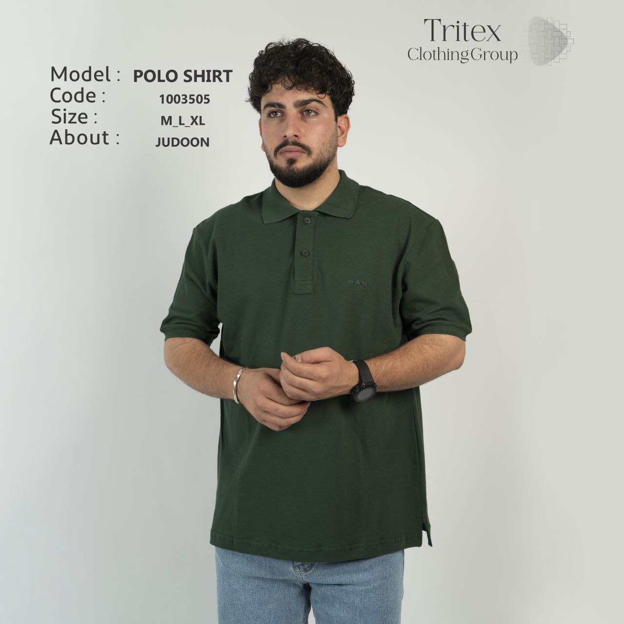 تیشرت یقه دار مردانه جودون سه دکمه